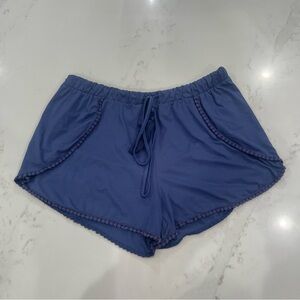 Hot Kiss Blue Drawstring Shorts